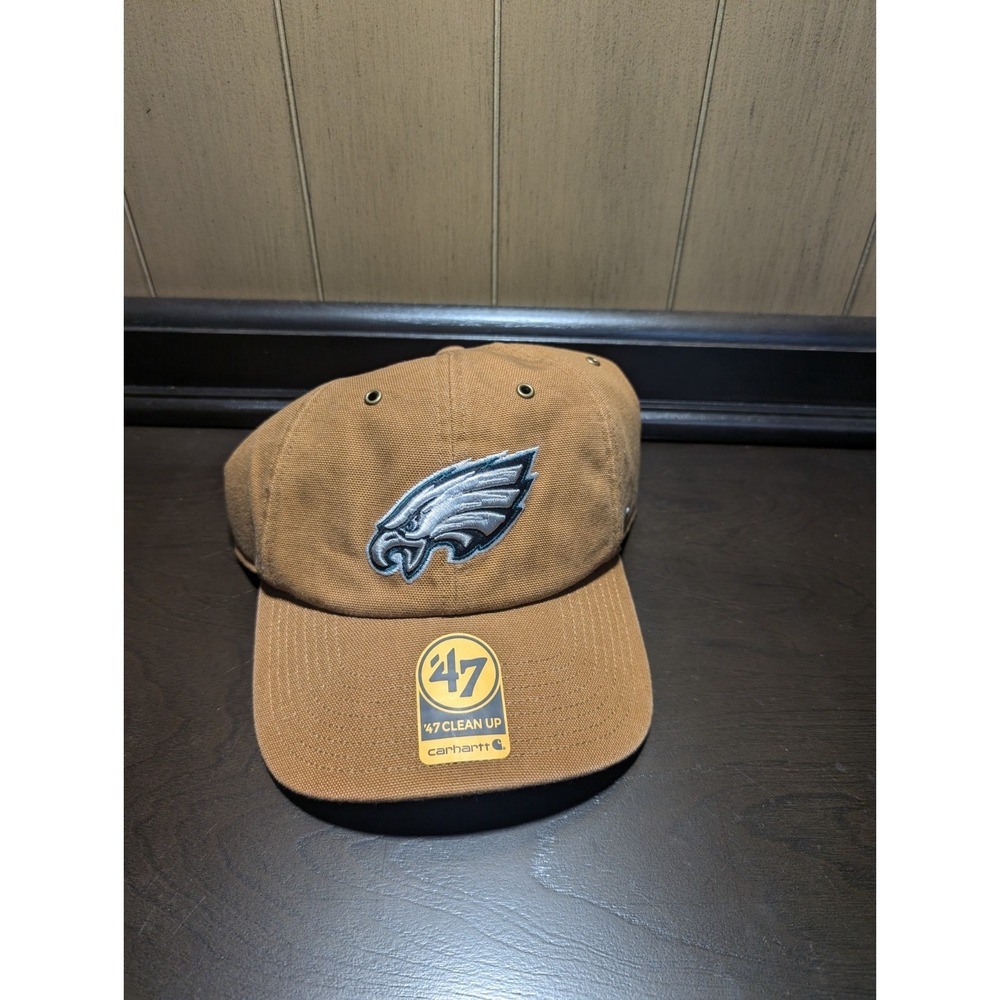 New NWT Philadelphia Eagles Carhartt x 47 Brand Hitch Snapback Hat NFL Cap Brown